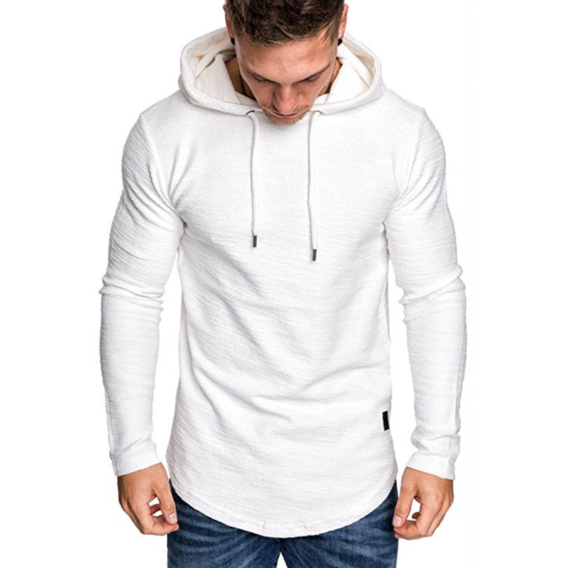 nova marca masculina de cor sólida moletom moda masculina com capuz primavera e outono, inverno hip hop
