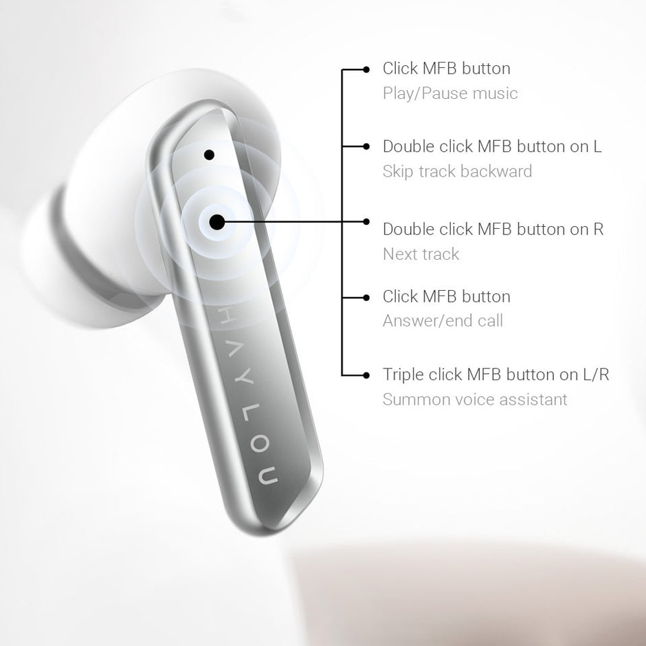 Haylou w1 qcc 3040 bluetooth 5.2 fones de ouvido