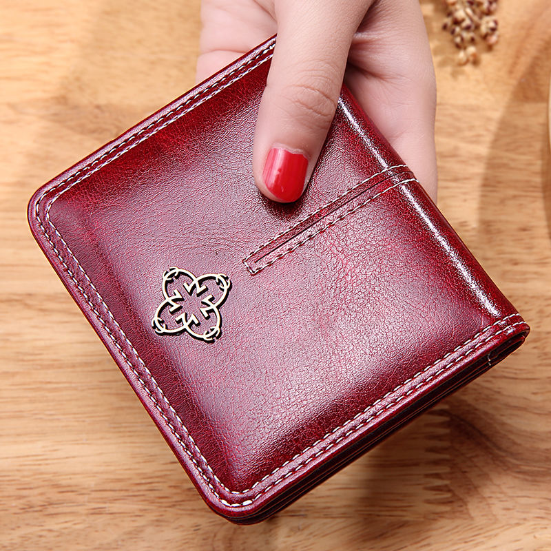 Zarte Mini-Geldbörse aus Leder, Luxus für Damen