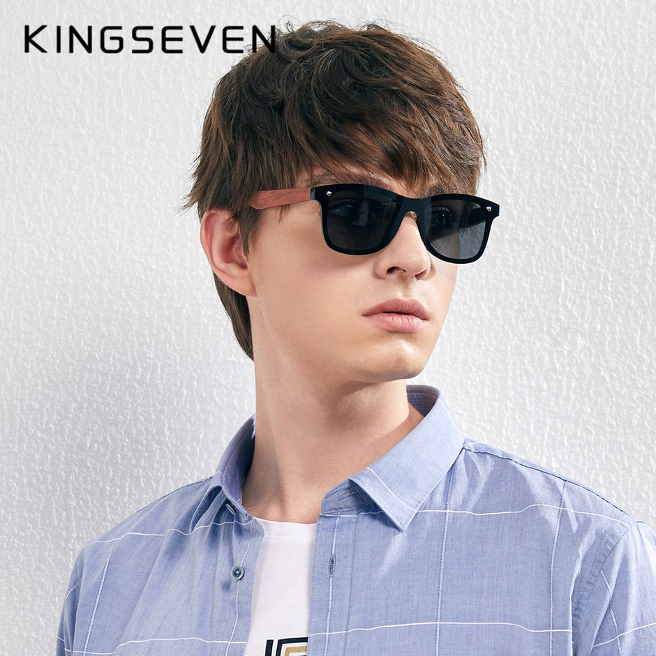 Kingseven Sonnenbrille aus Naturholz