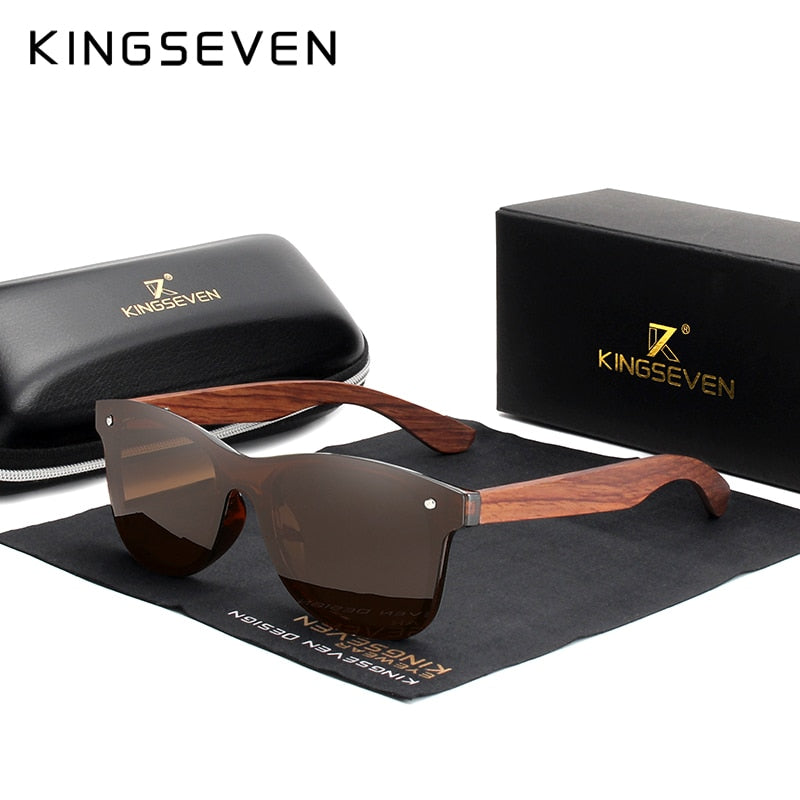 Kingseven Sonnenbrille aus Naturholz
