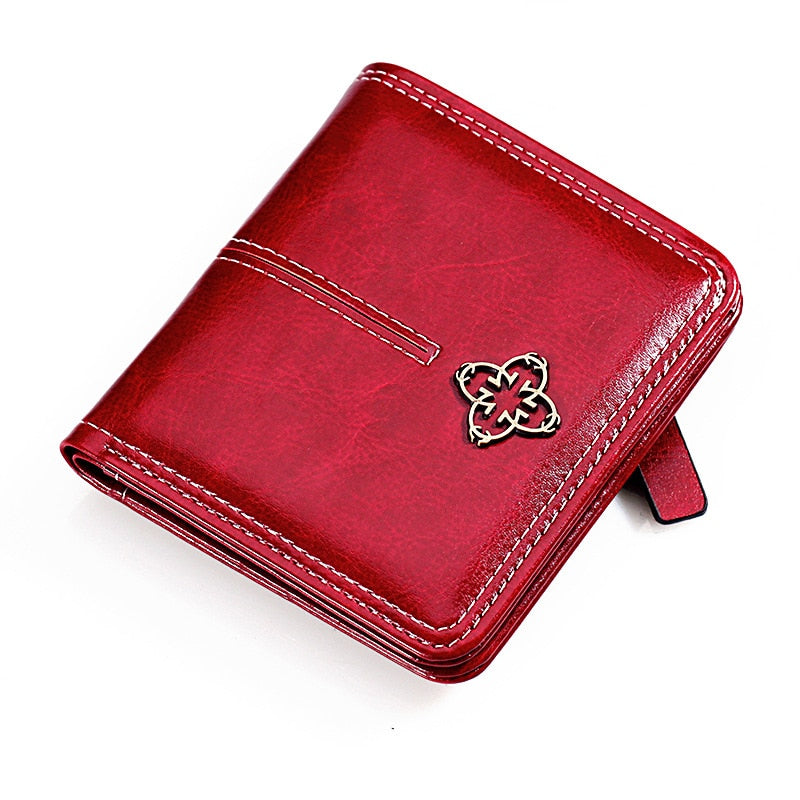 Zarte Mini-Geldbörse aus Leder, Luxus für Damen
