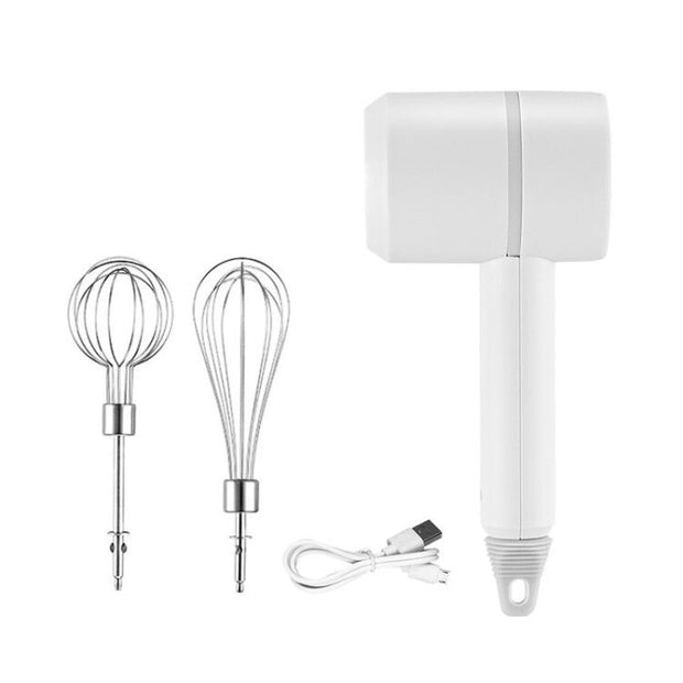 Mixer elétrico sem fio portátil para alimentos, misturador de massa com 3 velocidades