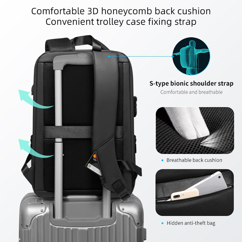 Mochila Anti-Roubo à Prova d'água