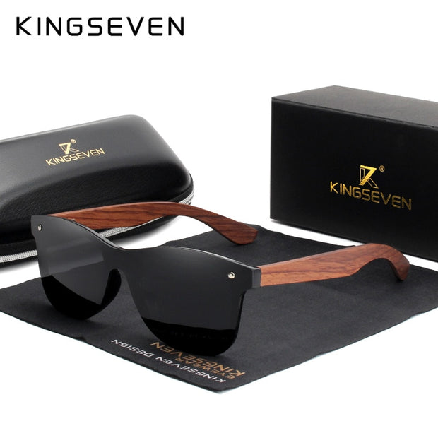 Kingseven Sonnenbrille aus Naturholz