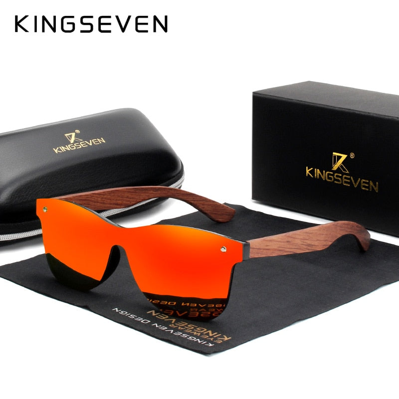 Kingseven Sonnenbrille aus Naturholz