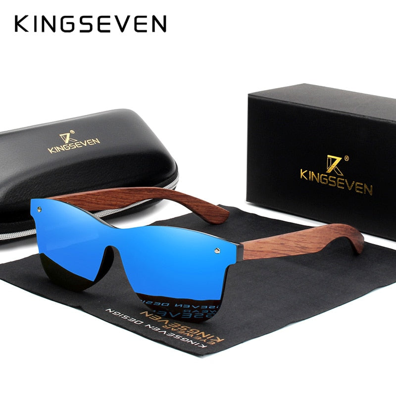 Kingseven Sonnenbrille aus Naturholz