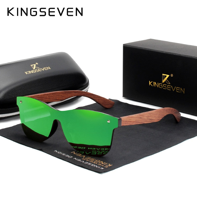 Kingseven Sonnenbrille aus Naturholz