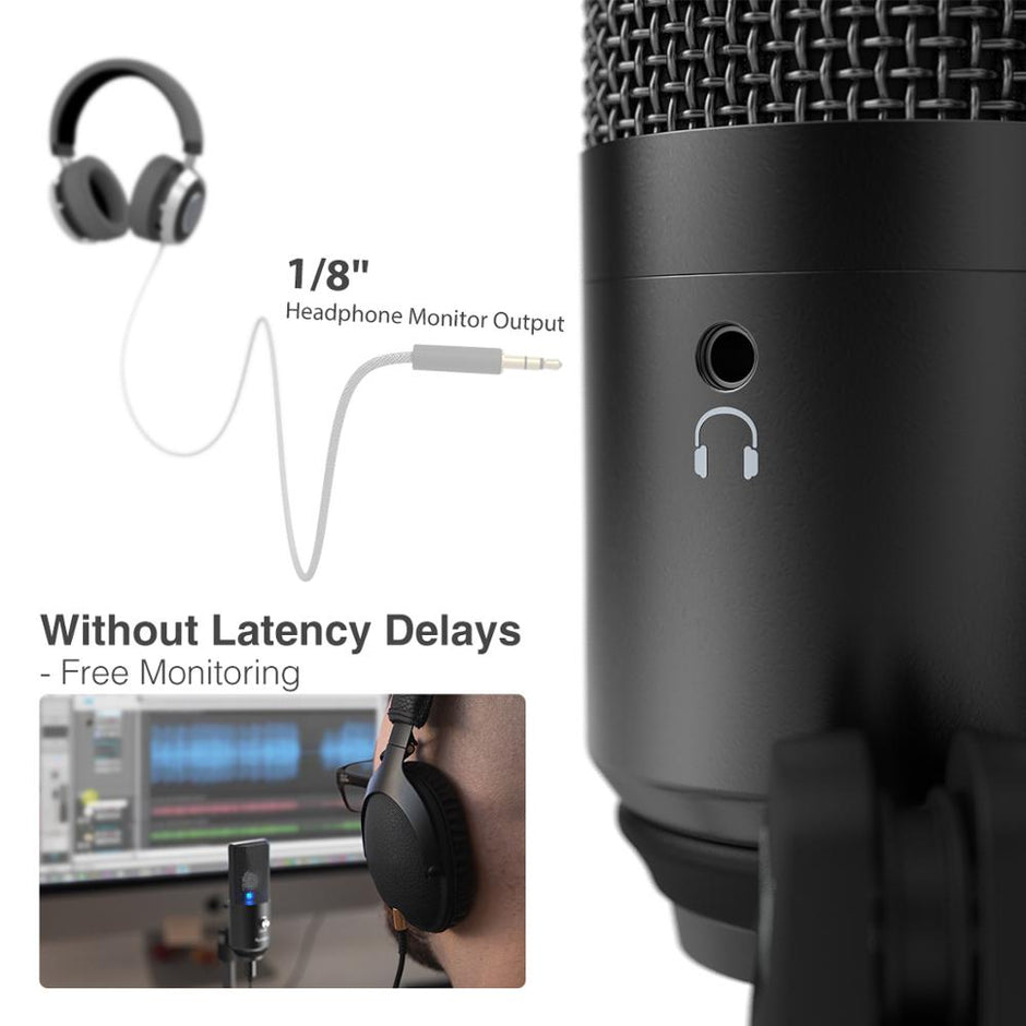 Fifine microfone usb para computador portátil e computadores para gravação de streaming