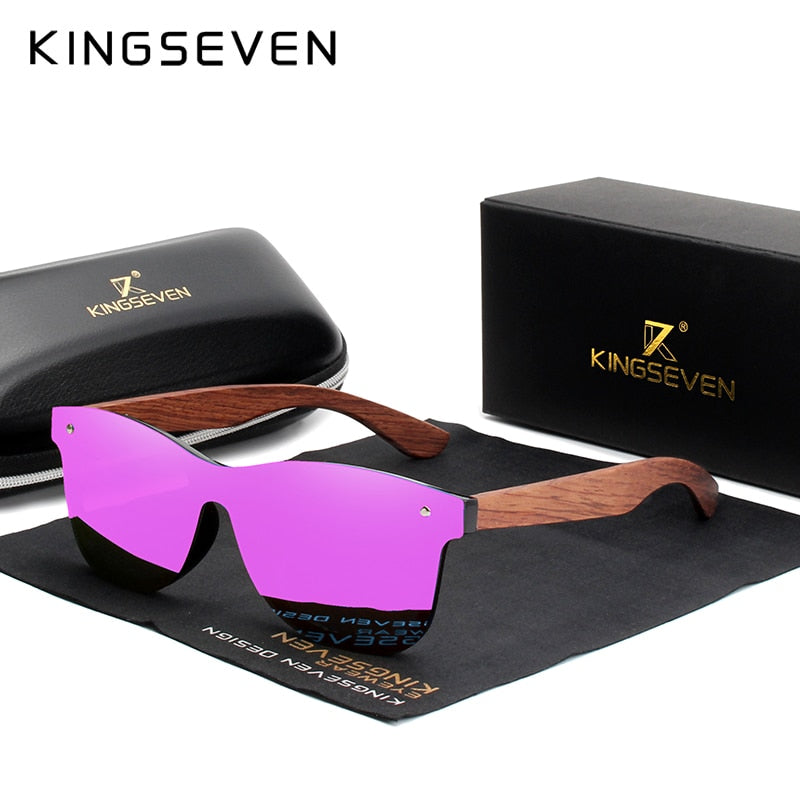 Kingseven Sonnenbrille aus Naturholz