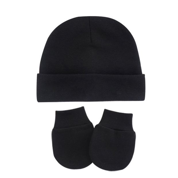 Touca e luvinha de Algodão para  Bebé Conjunto Inverno Meninos e Meninas Infantis