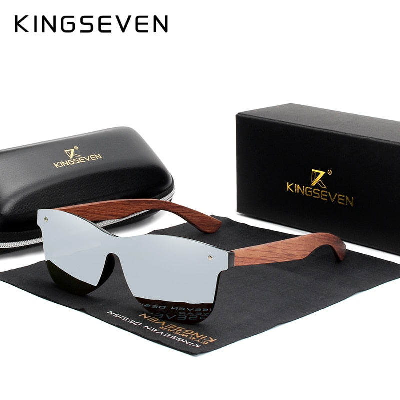 Kingseven Sonnenbrille aus Naturholz