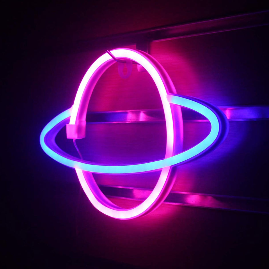 Wandleuchte mit LED-Neonlicht