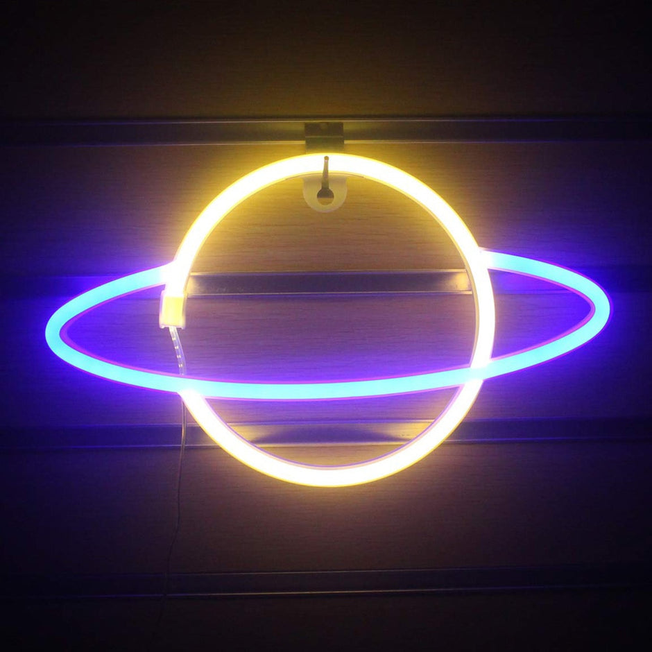 Wandleuchte mit LED-Neonlicht