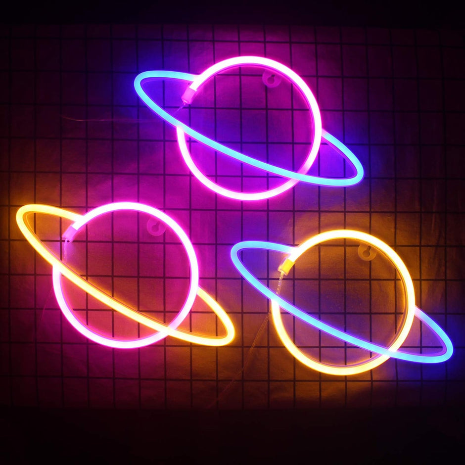 Wandleuchte mit LED-Neonlicht