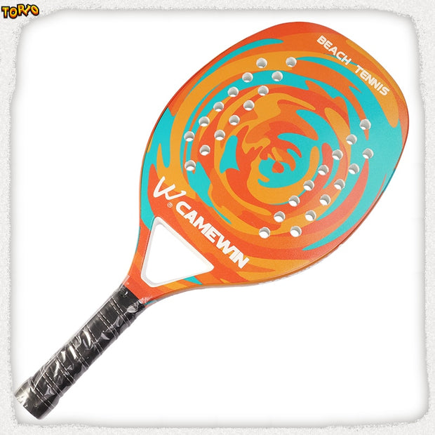 Camewin professioneller Beach-Tennisschläger aus Vollcarbon für Erwachsene