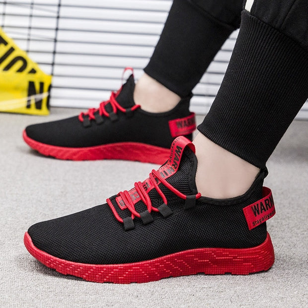 Homem vulcanize sapatos casuais tênis masculino respirável