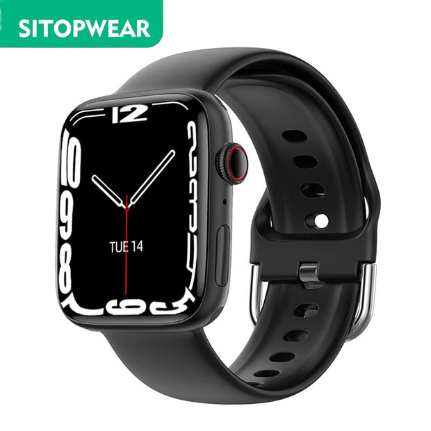 Sitopwear relógio inteligente 2023 de carregamento sem fio smartwatch bluetooth chamadas relógios