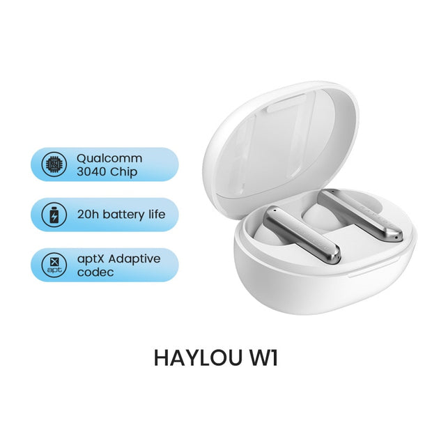 Haylou x1/w1 bluetooth 5.2 fones de ouvido 35db duplo cancelamento de ruído