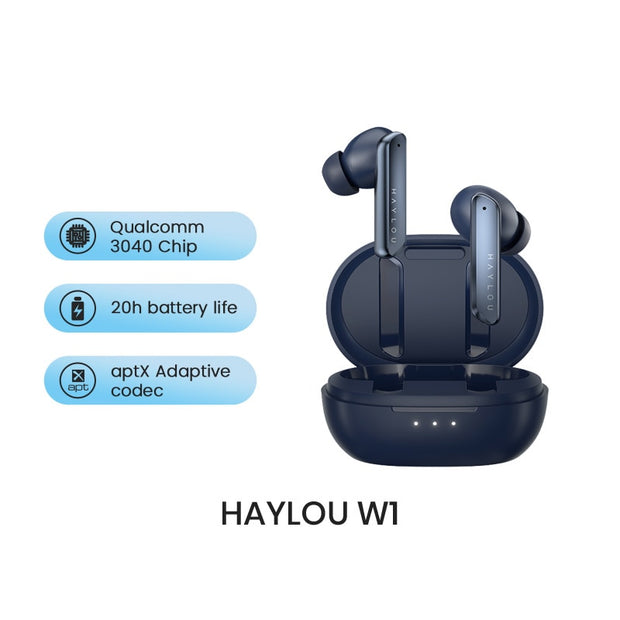 Haylou x1/w1 bluetooth 5.2 fones de ouvido 35db duplo cancelamento de ruído