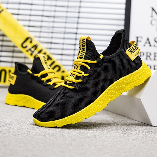 Homem vulcanize sapatos casuais tênis masculino respirável