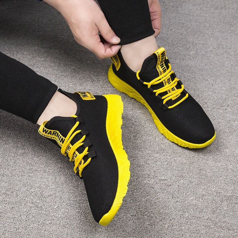 Homem vulcanize sapatos casuais tênis masculino respirável