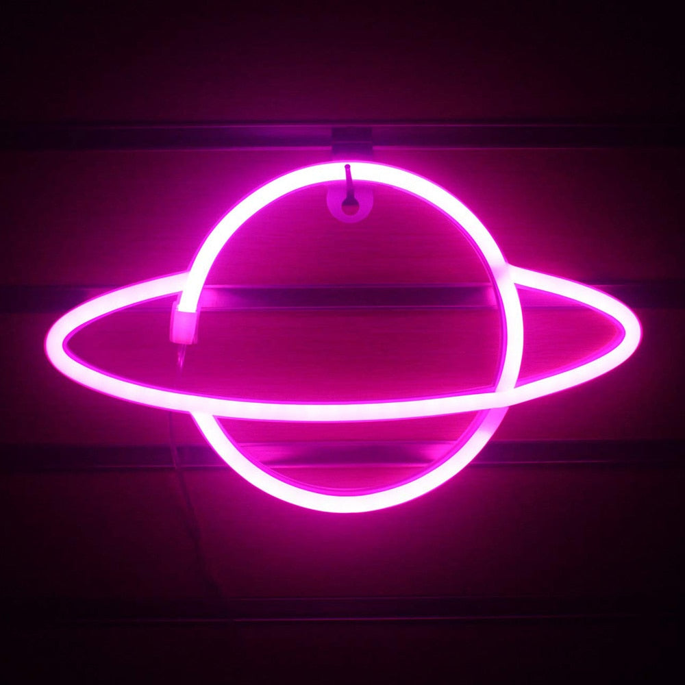 Wandleuchte mit LED-Neonlicht