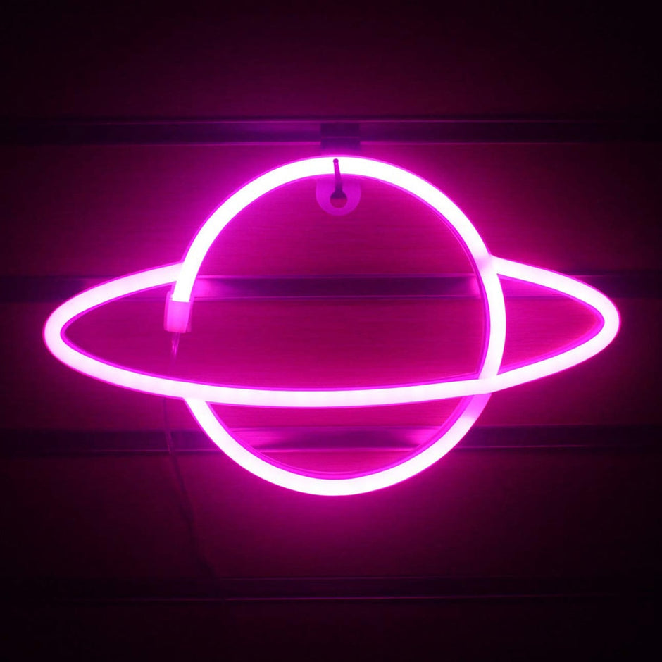 Wandleuchte mit LED-Neonlicht