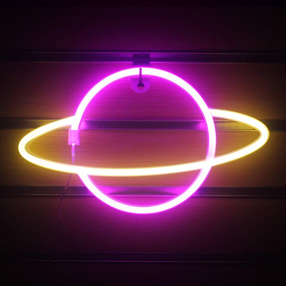 Wandleuchte mit LED-Neonlicht
