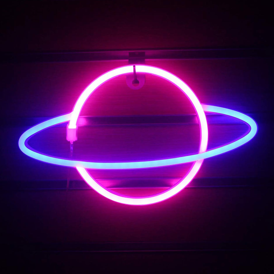 Wandleuchte mit LED-Neonlicht