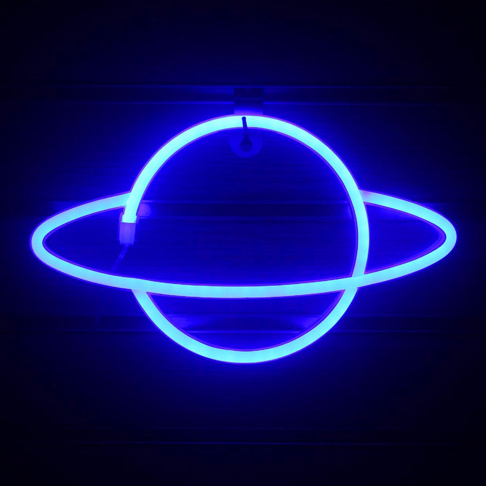 Wandleuchte mit LED-Neonlicht