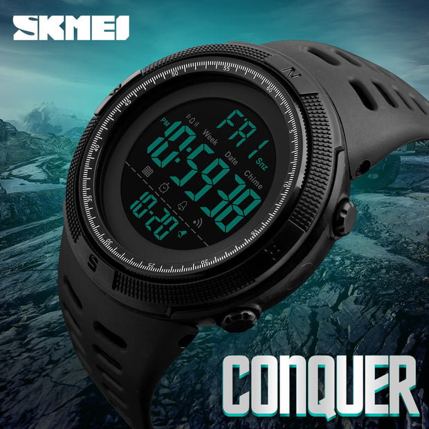 Skmei marke männer sport uhren mode chronos countdown wasserdicht