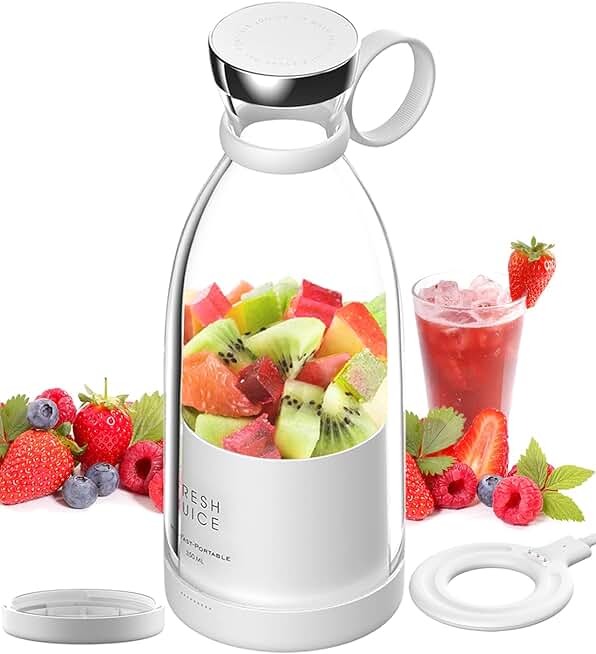 FRESH JUICE liquidificador portátil para o seu dia a dia, fácil e pratico para ser carregado