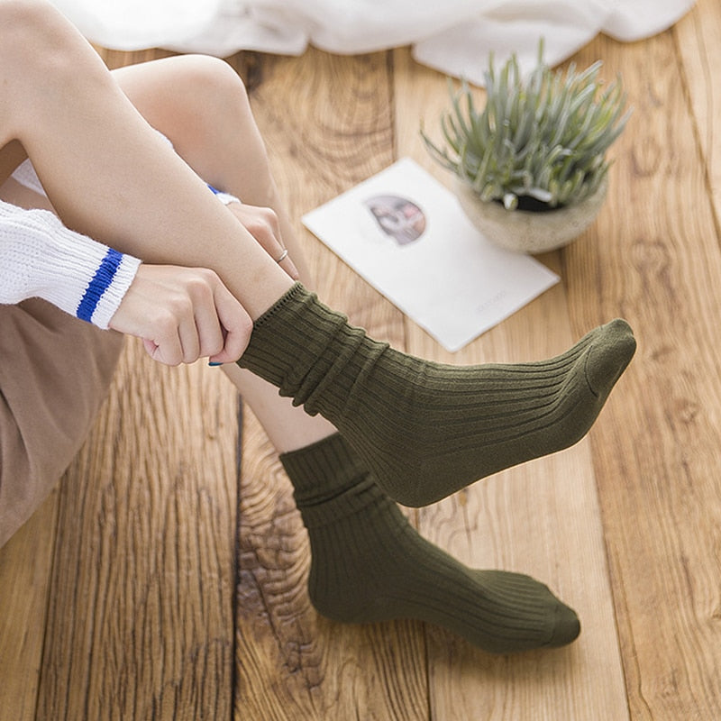 Lose Retro-Baumwollsocken für Damen und Herren