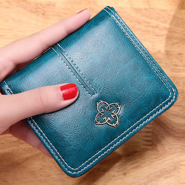 Zarte Mini-Geldbörse aus Leder, Luxus für Damen