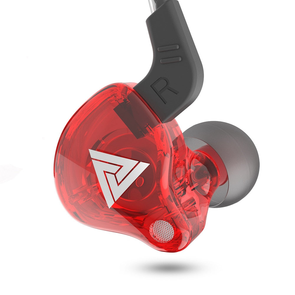 Original qkz ak6 cobre motorista hifi com fio fone de ouvido esporte