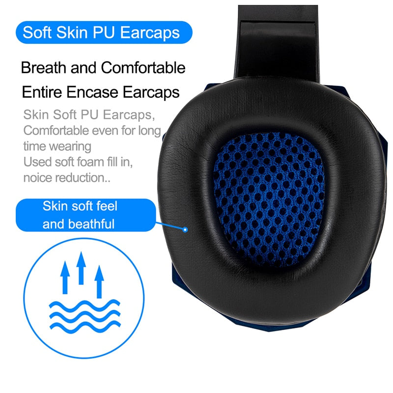 fone gamer Profissional auriculares gamer luz led gaming fones de ouvido gamer para computador ps4 ajustável