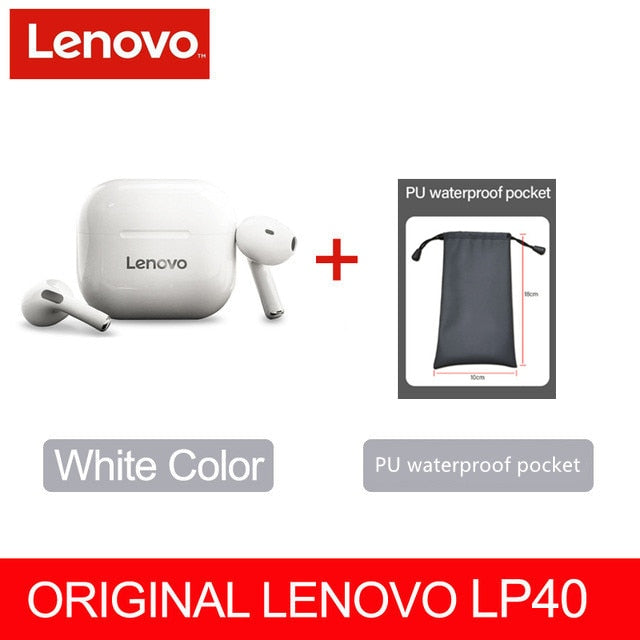 Original lenovo lp40 tws fones de ouvido sem fio bluetooth