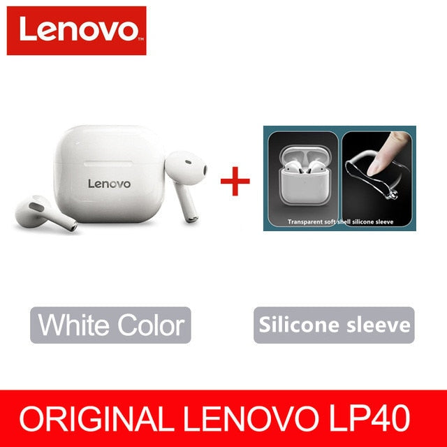 Original lenovo lp40 tws fones de ouvido sem fio bluetooth