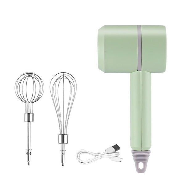 Mixer elétrico sem fio portátil para alimentos, misturador de massa com 3 velocidades