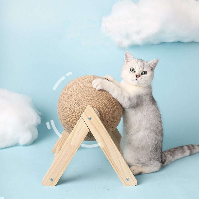 Brinquedo para gatos, Bola giratória para as unhas dos gatos