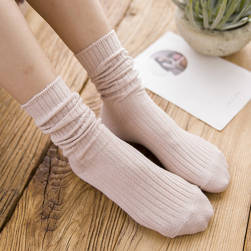 Lose Retro-Baumwollsocken für Damen und Herren
