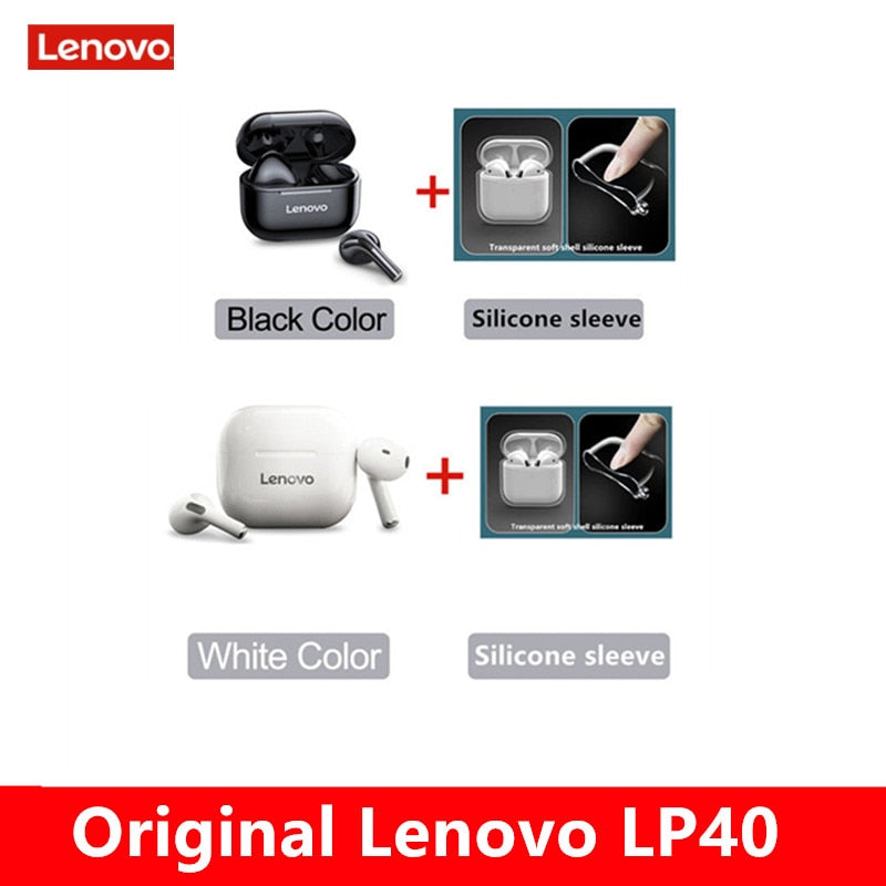 Original lenovo lp40 tws fones de ouvido sem fio bluetooth