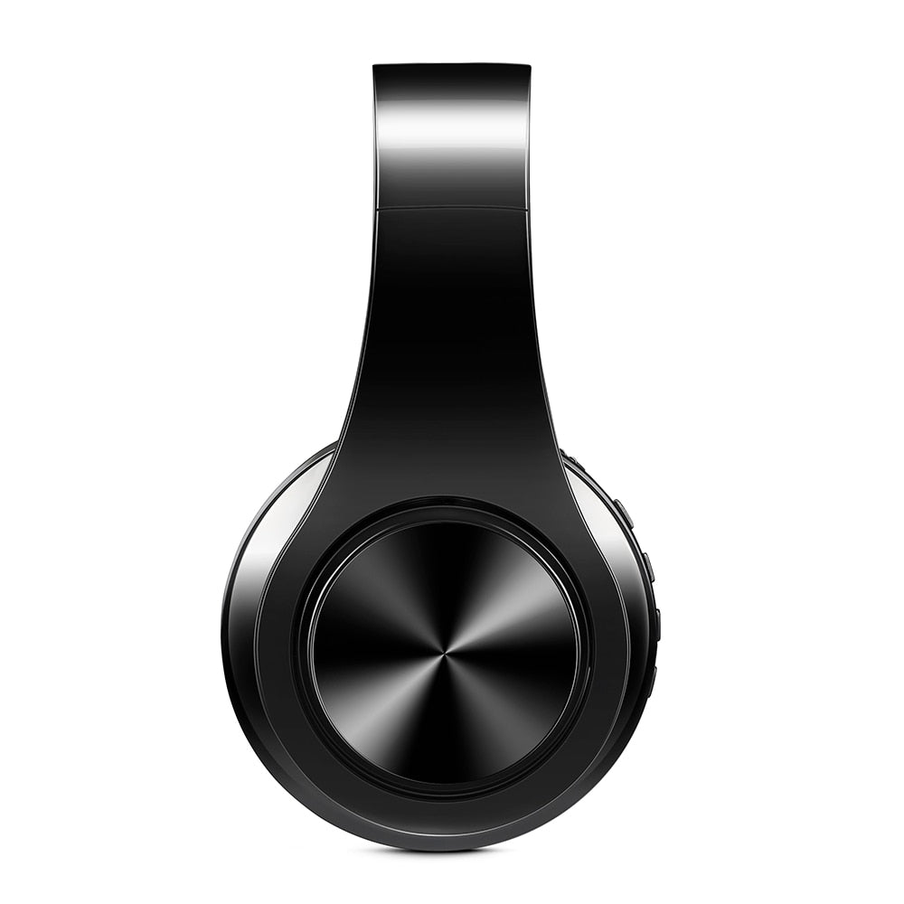 Fone de ouvido estéreo HIFI para celular xiaomi iphone e tablet Samsung, com bluetooth para música, FM e com suporte de cartão SD e microfone