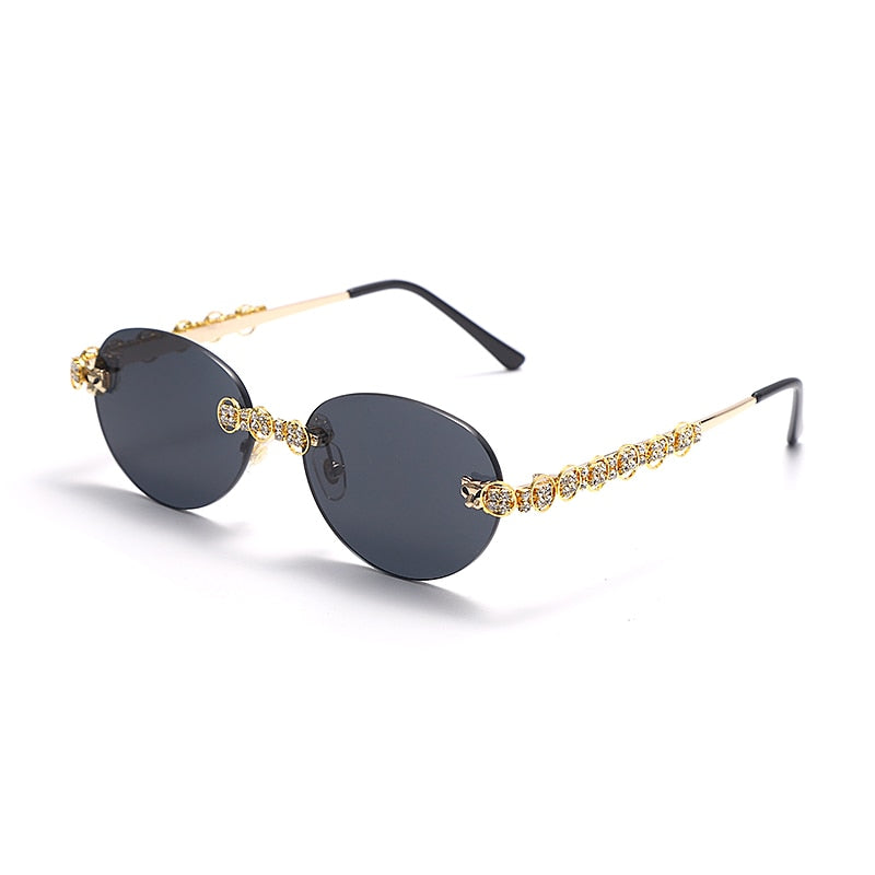 steampunk óculos de sol cristal vintage strass óculos uv400 oculos