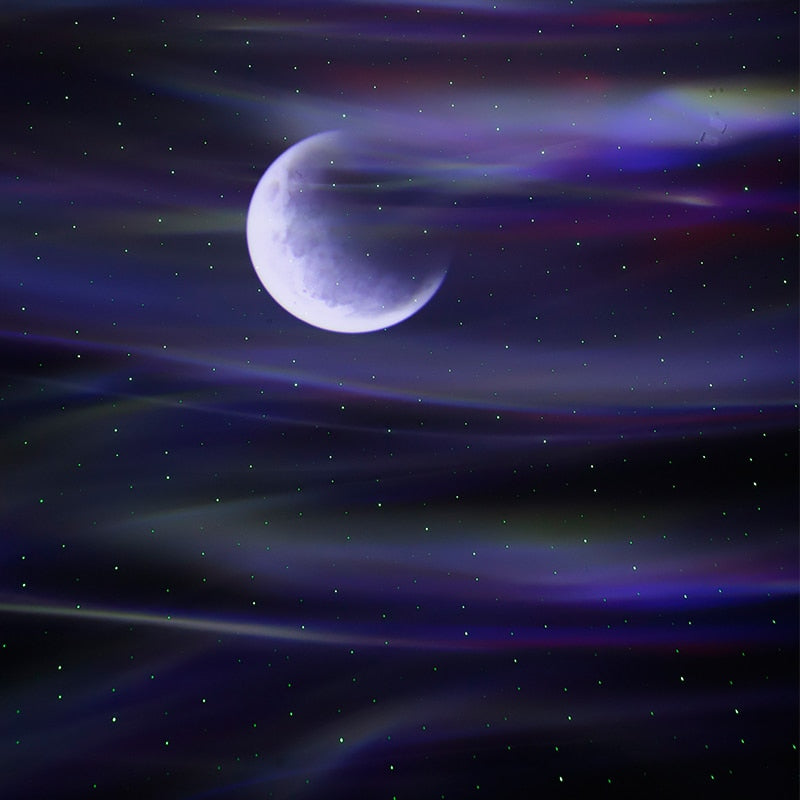 Led Aurora Borealis Stimmung Galaxy Projektor Starry Sky Musik Mond Nebel Projektion Schlafzimmer Dekoration Laser Atmosphäre Nacht Licht