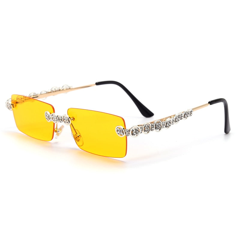 steampunk óculos de sol cristal vintage strass óculos uv400 oculos