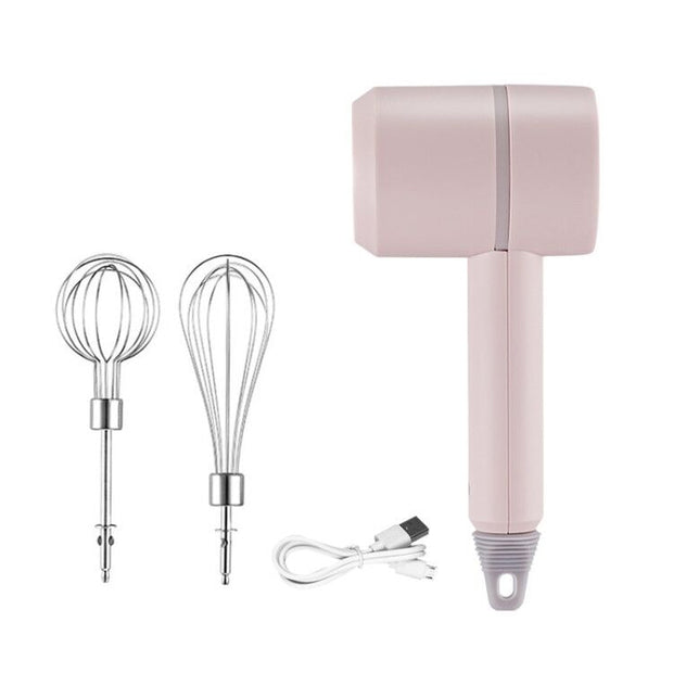Mixer elétrico sem fio portátil para alimentos, misturador de massa com 3 velocidades