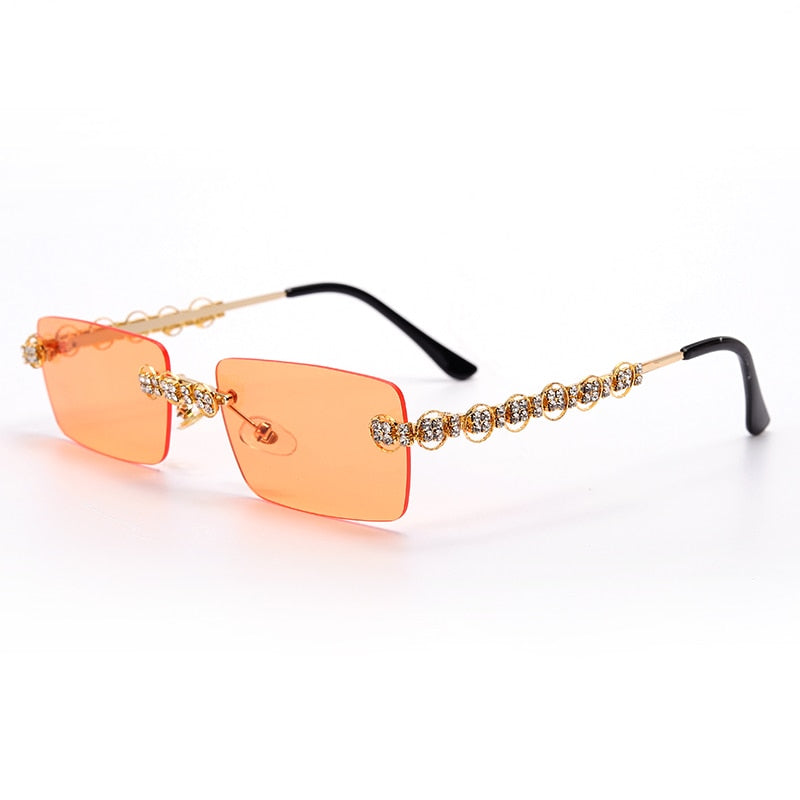 steampunk óculos de sol cristal vintage strass óculos uv400 oculos