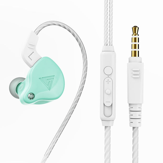 Original qkz ak6 cobre motorista hifi com fio fone de ouvido esporte
